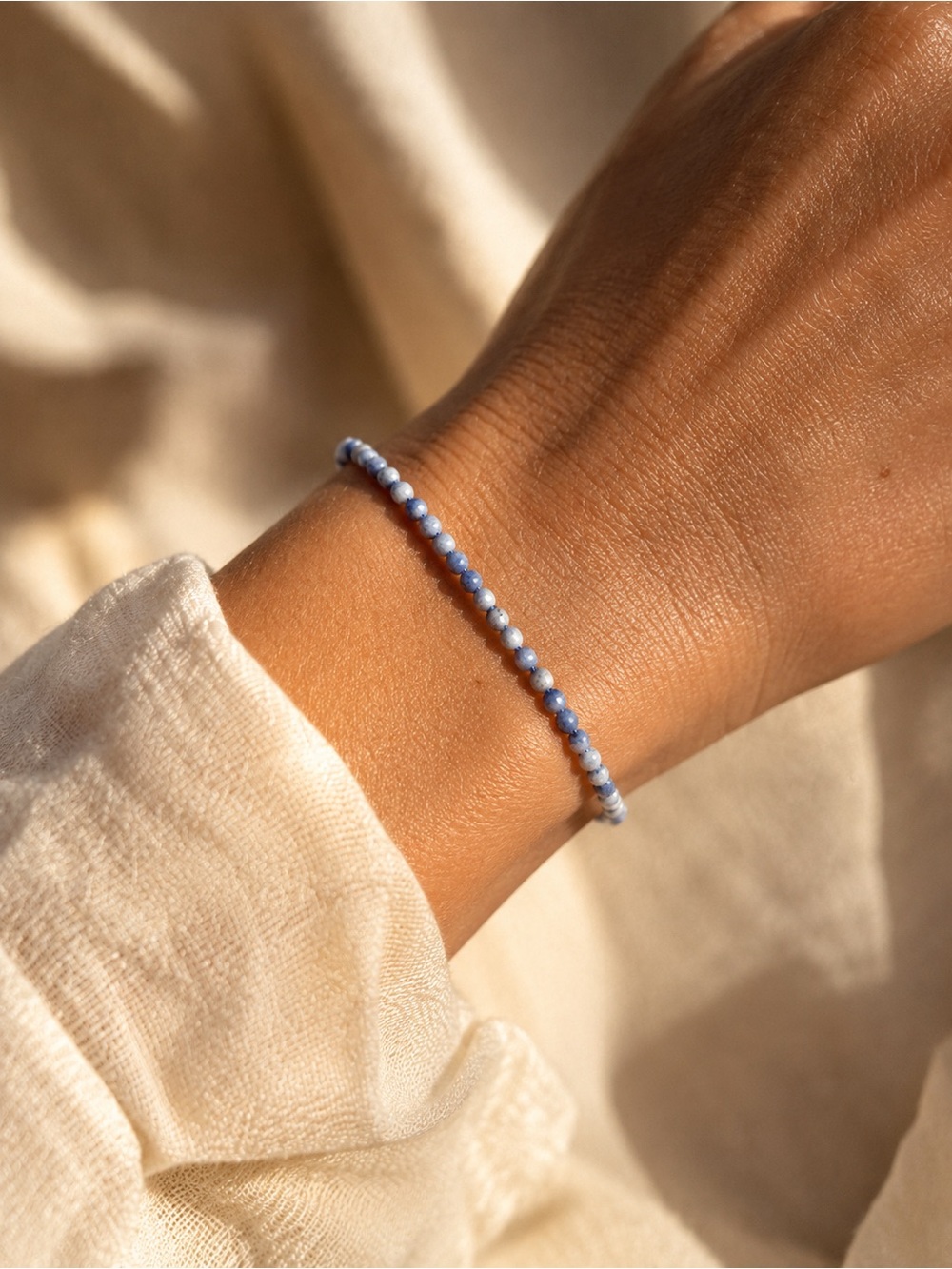 Sodalite Micro Beaded Bracelet/Anklet - Made to Order